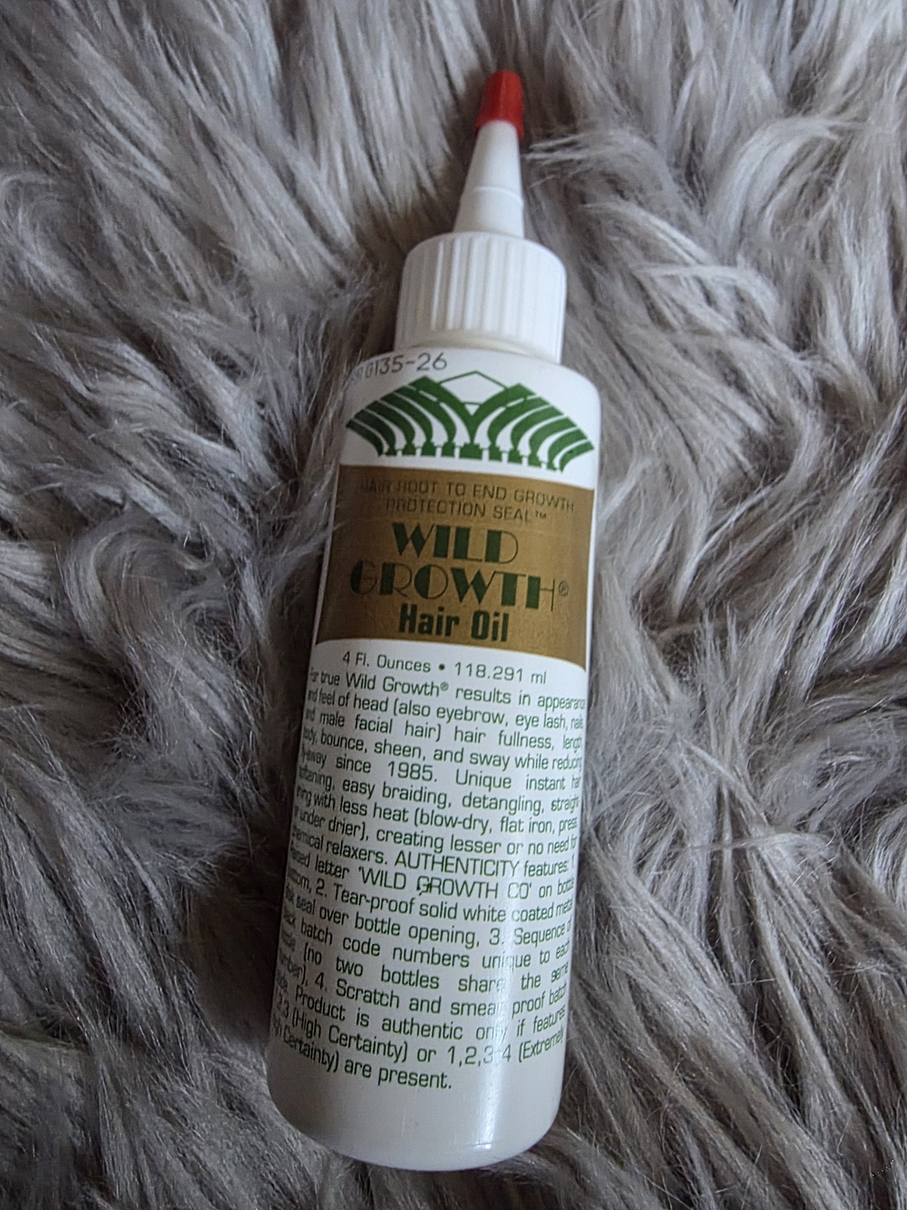 Wild Growth Hair Oil — White Bottle with Red Tip — Nourishing Hair Treatment